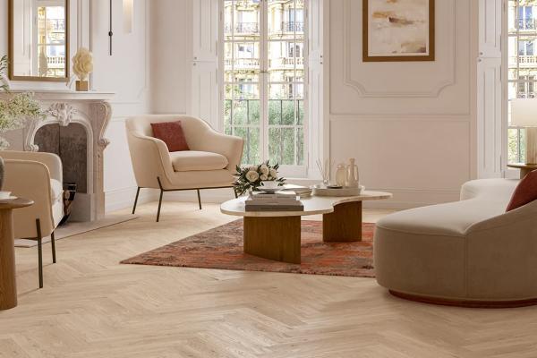 Trendtime 3 Herringbone 1748883 Oak Bardolino White